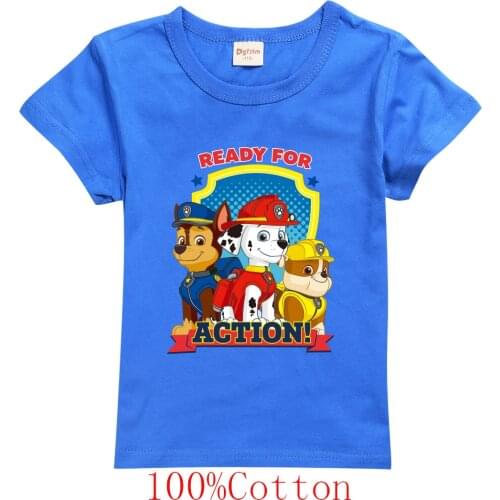 New PAW PATROL clothing Children T Shirt Boys Girls cotton Short Sleeve baby Tees Tops Toddler Kids Clothes Casual 2-15Years