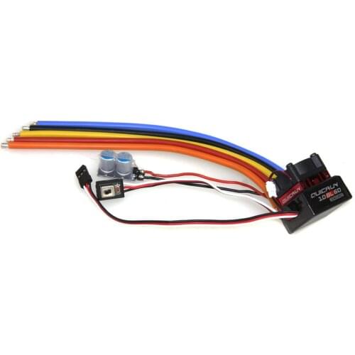 F17874 Hobbywing QUICRUN 10BL60 Sensored 60A 2-3S Lipo BEC Speed Controller Brushless ESC for 1/10 1/12 RC Car