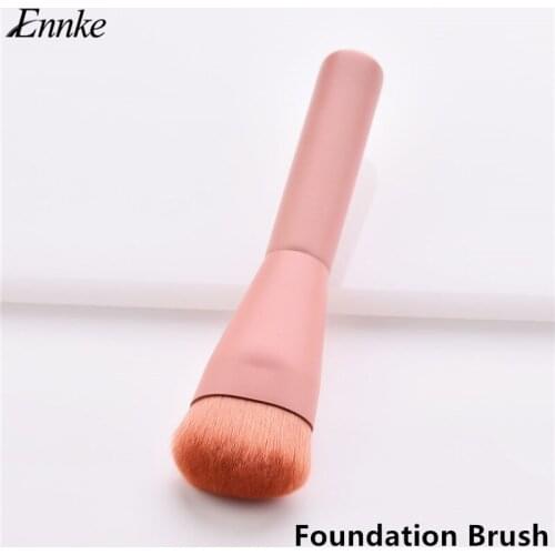 ENNKE 1PC pink makeup brush set pink handle tools Make-up Toiletry Kit Wool Make Up Brush Set