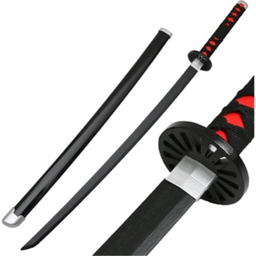 Cosplay Kimetsu no Yaiba Sword Weapon Demon Slayer Satoman Tanjiro Kaigaku Sword 1:1 Anime Ninja Knife Wood Prop 104cm Katana