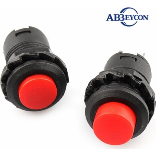 5pcs 12mm Round Self-Locking Push Button Switch ON-OFF Car Boat Dashboard Pushbutton Switches 3A 125VAC 1.5A 250VAC DS-428
