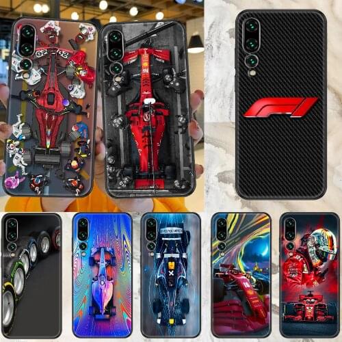 Cool Formula 1 Racing Car F1 Phone case For Huawei Honor 6 7 8 9 10 10i 20 A C X Lite Pro Play black soft prime 3D waterproof