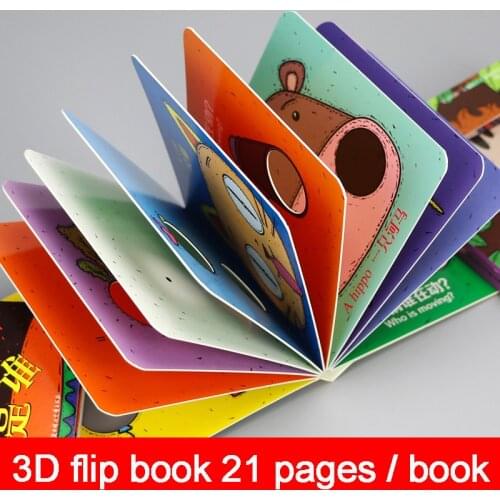 Libros 4 Pcs/Set Childrens 3D Flip Books Enlightenment Learn Chinese English For Kids Picture Book Storybook Toddlers Age 0-3