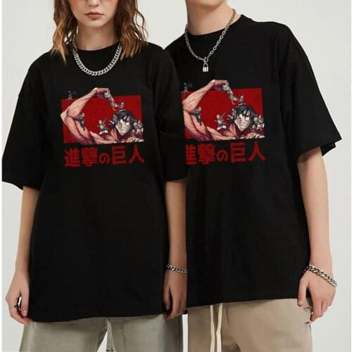 Hot Sale Anime Attack on Titan New Style Vogue Titan Graphic Print T Shirt Women Men Summer Casual Short-sleev Camisetas Mujer