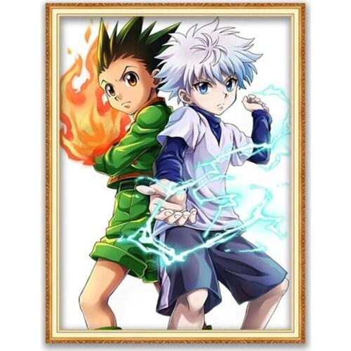 Cartoon Anime DIY Embroidery 11CT Cross Stitch Kits Needlework Craft Set Cotton Thread Printed Canvas Home Decoration Wholesale