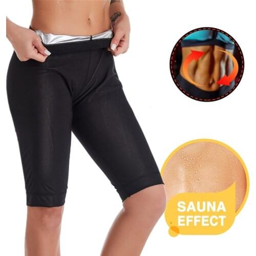 Silver Ion Coating Thermo Pants Women Sweat Sauna Suits Body Shapers Waist Trainer Slimming Shorts Girls Fitness Leggings