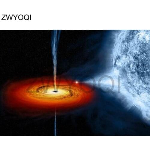 Full Round Diamond mosaic Galaxy DIY Diamond painting Wormhole Full Square Diamond embroidery Cross stitch Wormhole Solar System