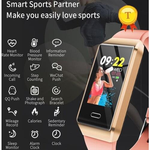 Full touch control Smart Band Men Women accurate Heart Rate blood pressure Sleep Pedometer Tracker IP67 Waterproof Bracelet