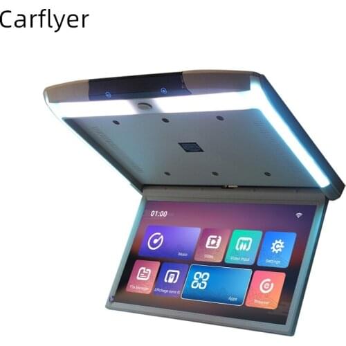 17.3 inch Display digital screen Android 9.0 Car Roof Monitor LCD Flip Down Screen Overhead Multimedia Video Ceiling Roof mount