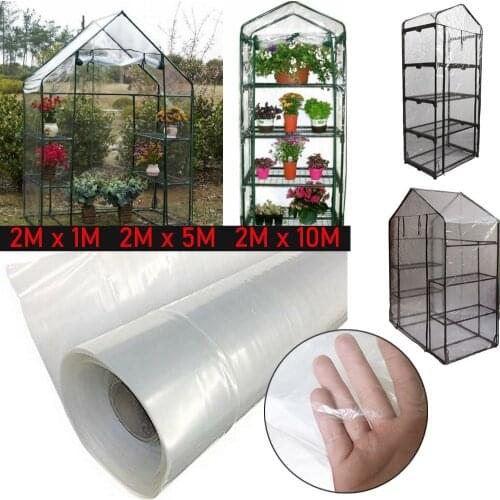 Transparent Vegetable Greenhouse Poly Film 2mx1/5/6/8/10/15/20/25m Agricultural Cultivation Plastic Cover Film Gardening Protect