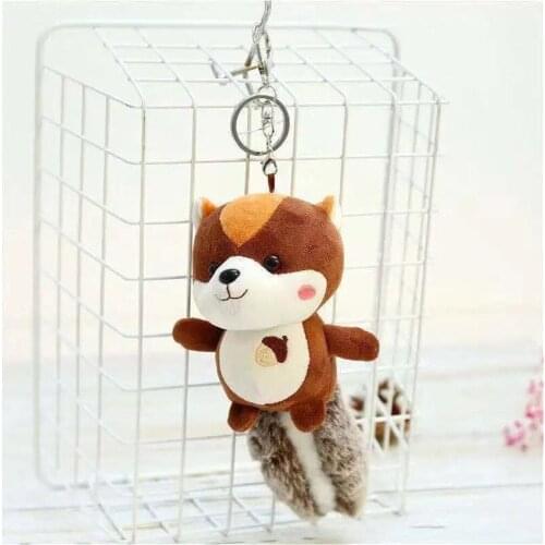 Multi Colors- Little NEW 9-15CM Squirrel Plush Toys - Cute Key Chain Stuffed Gift Plush Doll