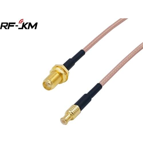 RF Coaxial Cable SMA Female nut bulkhead To MCX Male Right Angle RA PLUG RG316 Pigtail Cable