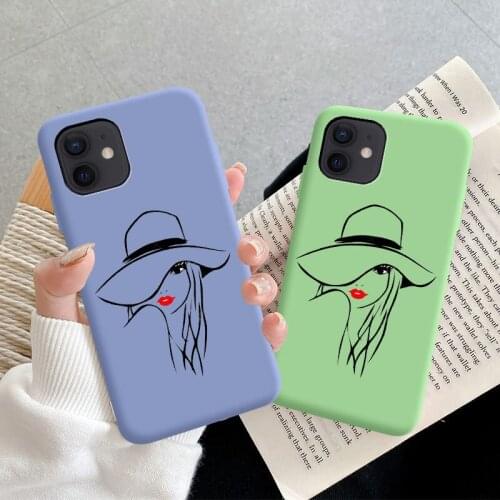 Cute Girl Art Line Color Silicone Phone Case For OPPO Reno4 Z 5G Ace2 5 Pro+ 3 2 2 Z Ace 4 Phone Coque Soft Back Cover