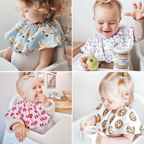 Baby Feeding Drool Bib Collar Decoration Saliva Towel Soft Scarf Burp Cloth Gift