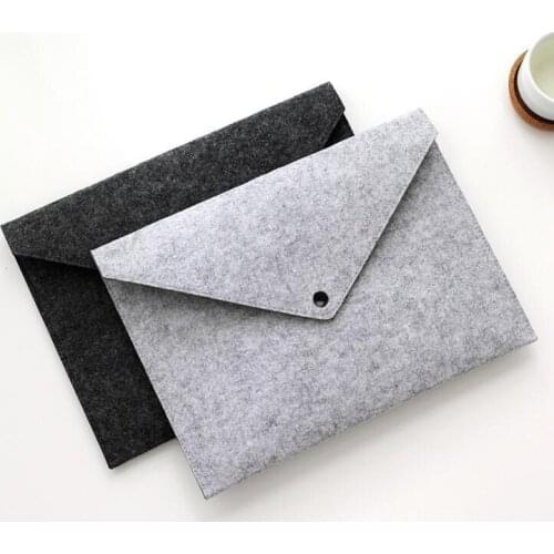 1pcs A4 Document Bag Felt File Folder Durable Briefcase Document Bag Filing Products Stationery Storage bag