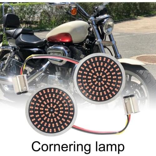 Motorcycle LED Turn Signals Light 1157 Motorcycle Turn Signal Indicators Tail Brake Lamp for Dyna 2012 2013 2014 2015 2016 2017