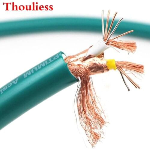 Thouliess HIFI Ortofon 7N Copper Audio Interconnect Cable Bulk Hi-End Audio RCA XLR Cable for HiFi Line Wire
