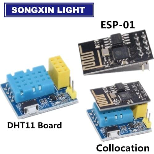 10PCS ESP8266 ESP-01 ESP-01S DHT11 Temperature Humidity Sensor Module esp8266 Wifi NodeMCU Smart Home IOT DIY Kit