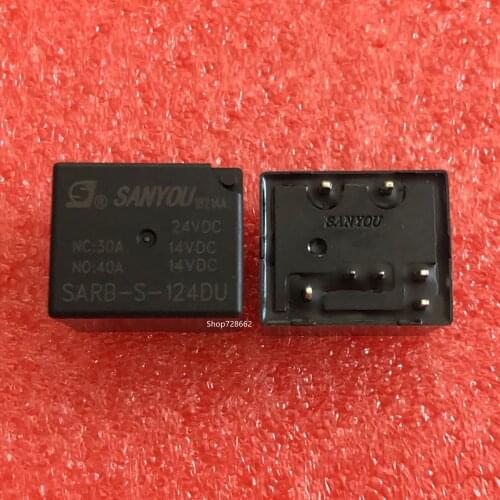100% Original Novo SARB-S-112DU SARB-S-112D4U SARB-S-124DU SARB-S-124D4U 7 PINOS 40A 12VDC 24VDC Relés Automotivos