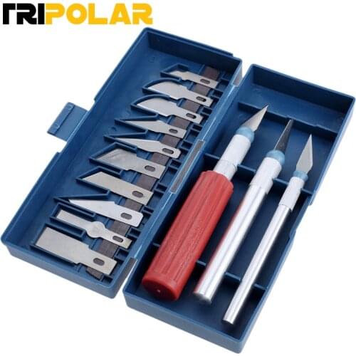 13Pcs Wood Carving Hand Chisel Set Cutter Pen Knife Sculpting Knives Woodworking Carpenter Tools Set Repair DIY Cutting Tool