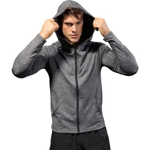 2019 Mens Sweatshirt Autumn Winter Casual Slim Fit Sweatshirt Hoodies Top Mens Zipper Warm Outdoor Sport Top 9002