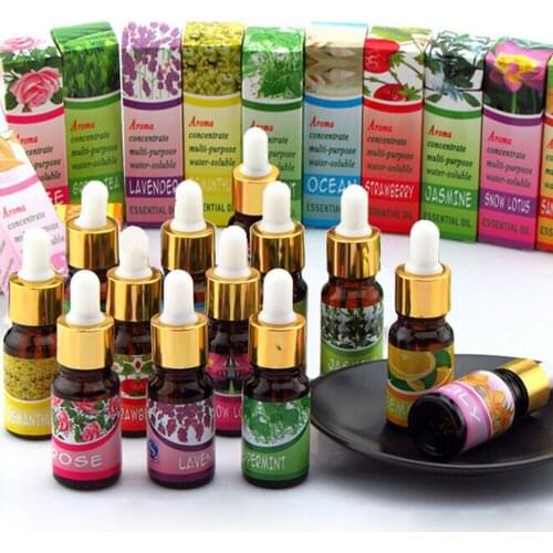 5pcs/lot Aroma Plant Water Soluble Essential Oil,Used For Humidifier Aromatherapy Lamp,Fresh Air, Calm Relaxation 10ml/Bottles
