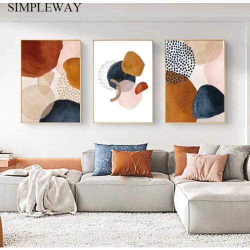 Abstract Canvas Wall Print Geometry Creative Poster Minimalist Decorative Picture Nordic Art Painting Modern Living Room Decor