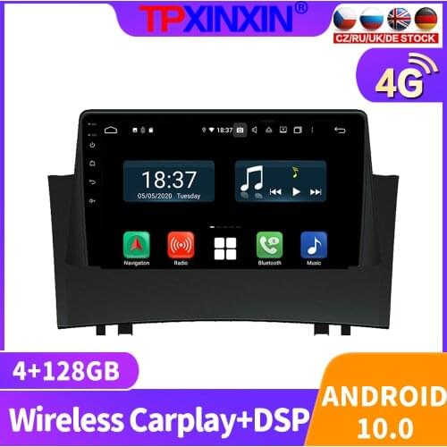 Android 10 For Renault Megane 2 2004 - 2008 Car Radio Multimedia Video Recorder Player Navigation GPS Accessories Auto 2 din dvd