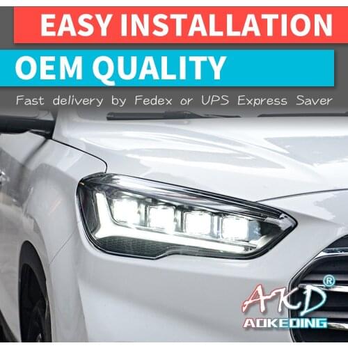 2 PCS Car Lights automotive Parts For Hyundai ix35 2018-2020 Head lamps LED Headlight LED Dual Projector Goods