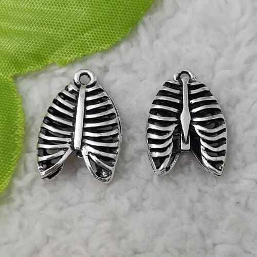 Free Ship 104 pcs Antique Silver nice hollow out charms pendant 21x15mm