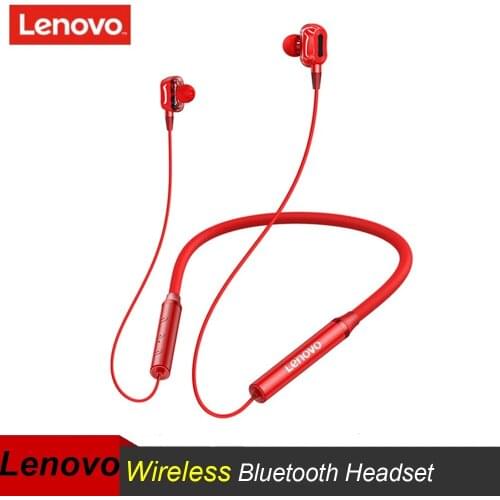 Lenovo 5.0 Bluetooth Earphone Hanging Neck In-ear Sports Running Headset Magnetic Wireless Earphones HE05Pro