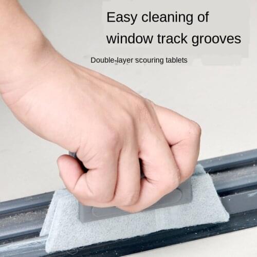 Household window groove cleaning brush window groove cleaning tool gap window groove ground seam dead angle dust artifact brush