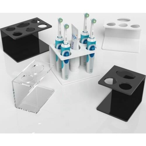 1/2/3/4/5holes Brush Holder Self For Bathroom Organiser Electric Toothbrush Holder & Toothpaste Storage Bathroom Accessories