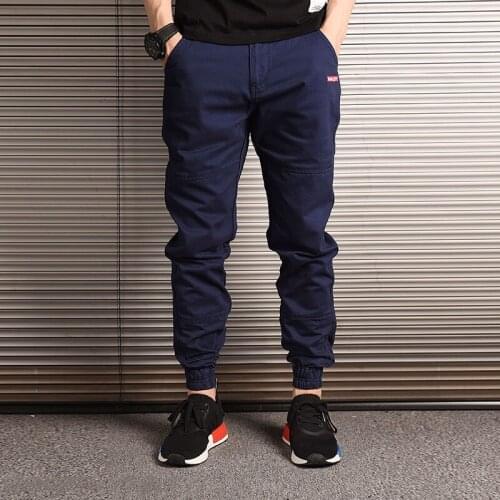 Men Jeans Loose Fit Slack Bottom Casual Fashion Streetwear Harem Trousers Cargo Pants Men Japanese Style Hip Hop Joggers Pants