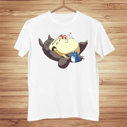 Women T-Shirt Totoro Anime Cartoon Oversized T-shirts Harajuku Casual Tshirts with Short Sleeve Tops Female Tee Shirt Clothes