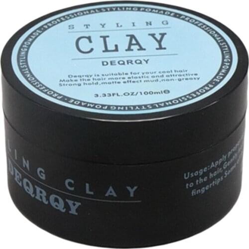 Fashion Matte Finished Hair Styling Clay Daily Use Mens Hair Clay High Strong Hold Low Shine Hair Styling Wax 100Ml