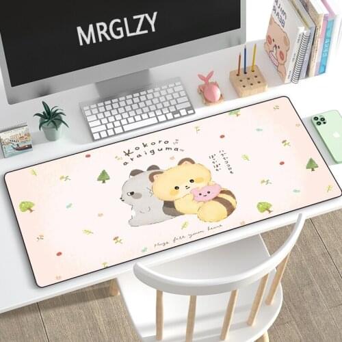 MRGLZY Kawaii Gaming Peripheral 40X90/30X70CM Girly Cartoon XXL Large Mouse Pad Computer Accessories MousePad Keyboard Desk Mat