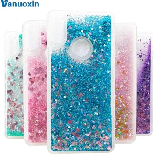 Soft TPU case sFor Fundas Huawei Honor 8A case cover For Huawei Honor 8A Coque Honor8A 8 A JAT-LX1 Liquid Glitter phone cases