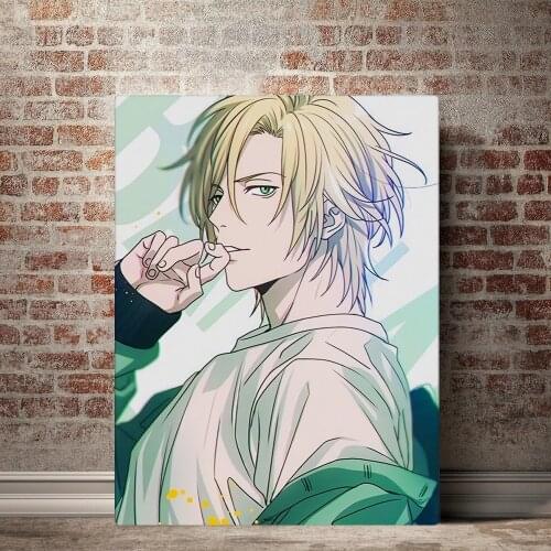 Wall Art Banana Fish Canvas Painting HD Prints Japanese Anime Poster Home Decor For Bedroom Background Modular Pictures Framed