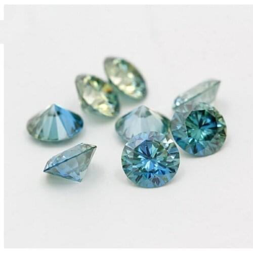 Nature Mix Green Blue Moissanite 3mm-8mm Moissanites Loose Gems Stones For Jewelry