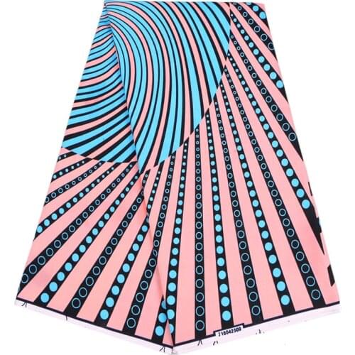 New African Imitation Wax Fabric African Ethinic Ge Pattern Double-sided Printed Fbric African Fashion Apparel Fabrics Ethnic