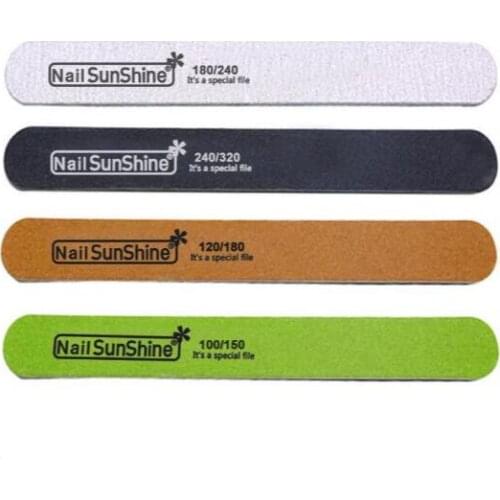 8 pcs Wood Nail Files 180/240 120/180 240/320 100/150 natural nail file Manicure Wood Sanding Nails Files