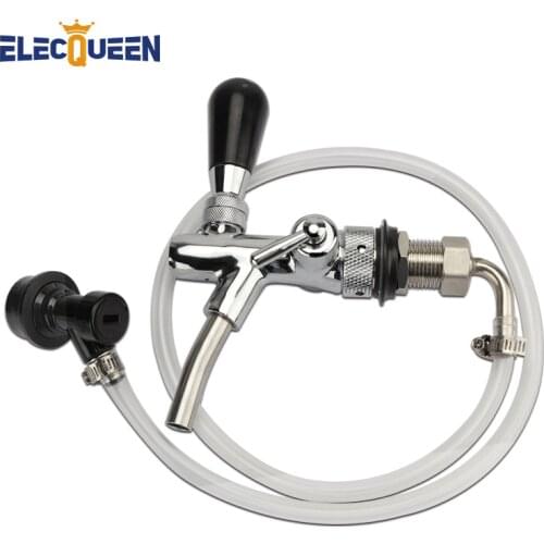 2019 New Arrival Stainless Steel Beer Tap & Liquid Ball lock Disconnect with 2m Environmental Protection Beer Tube & Hose Clam
