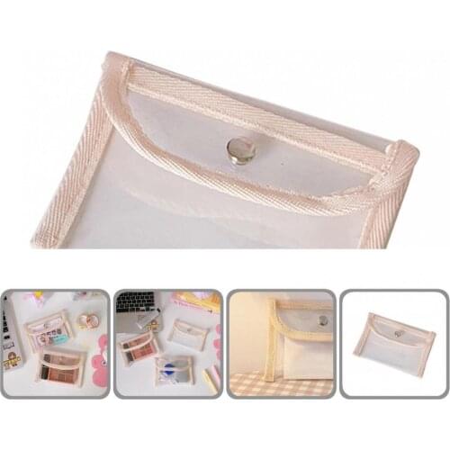 Portable Durable Makeup Pouch Transparent Bag Lipstick Organizer Clear Makeup Storage Bag Eco-friendly for Home