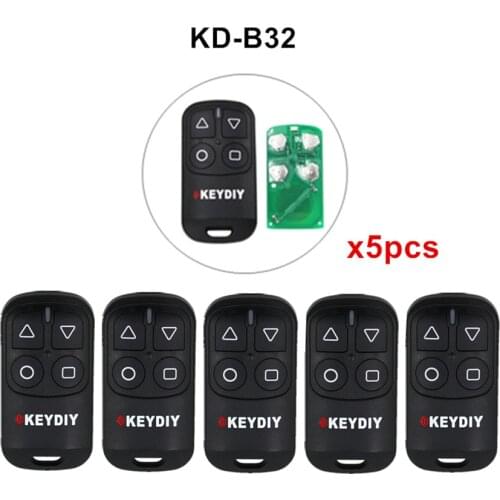 5pcs/lot KEYDIY KD B31 B32 4 Buttons General Garage Door Remote for KD900 URG200 KD-X2/KD MINI KD200 MINI Remote Generater