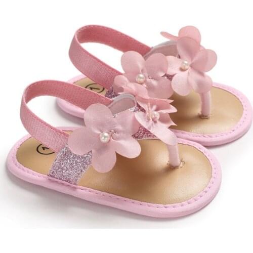 Floral Princess Sandals Flat Roman Non-Slip Soft Sole Sneakers Newborn Infant Shoes 0-18M 2019 Baby Girls Shoes