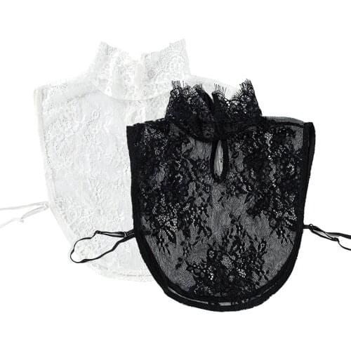 Detachable Lace Hollow Lapel Fake Collar Ladies Vintage Collar Fake Collar Detachable Collar Blouse Half Shirts Collar Воротник