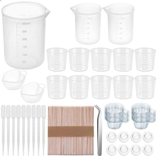 Resin Measuring Cup Silicone Mixing Cup is Suitable for Epoxy Resin Casting Mold Jewelry Making Diy Art and Handicrafts