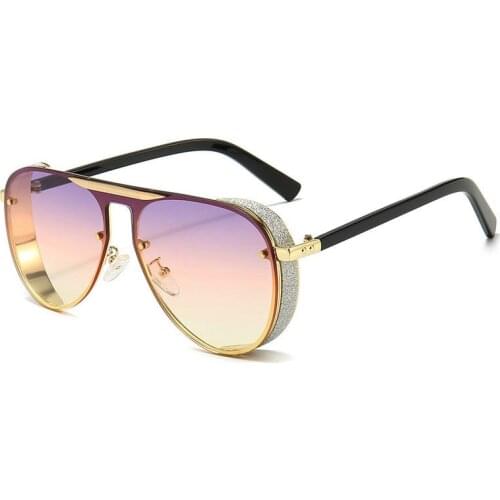 FENCHI Female Sunglasses Eyewear Fashion 2021 Elegant Luxury Glitter Women UV400 Shades