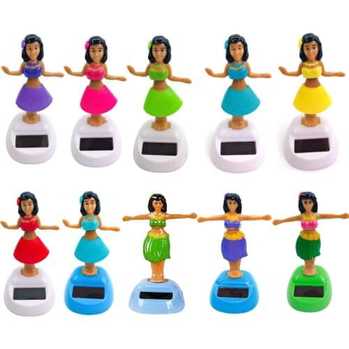 Dancing Girl Car Dashboard Decoration Durable Dancing Solar Toy Table Desktop Toys Ornaments Collections Decoration For Family
